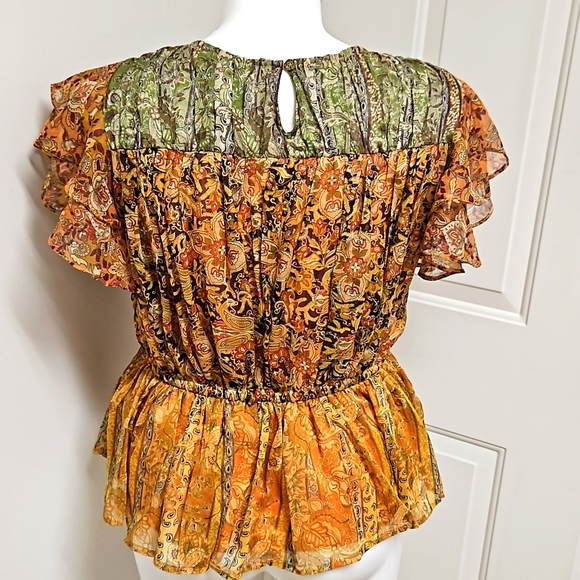 NWT Chelsea & Theadora Boho Blouse - Picture 3 of 5